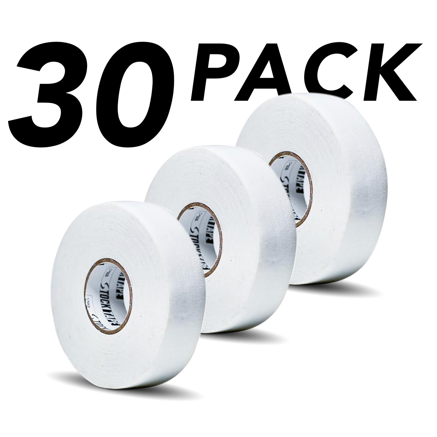 White Stock Hockey Tape Bundle